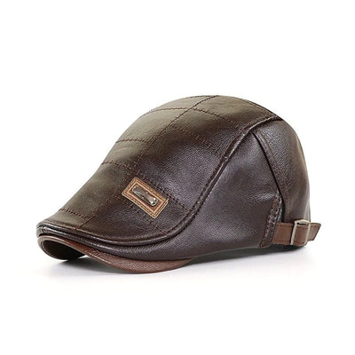 FlatCap™ | Retro Herren Ledermütze (1+1 FREE)