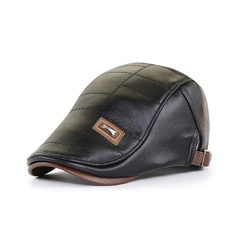 FlatCap™ | Retro Herren Ledermütze (1+1 FREE)