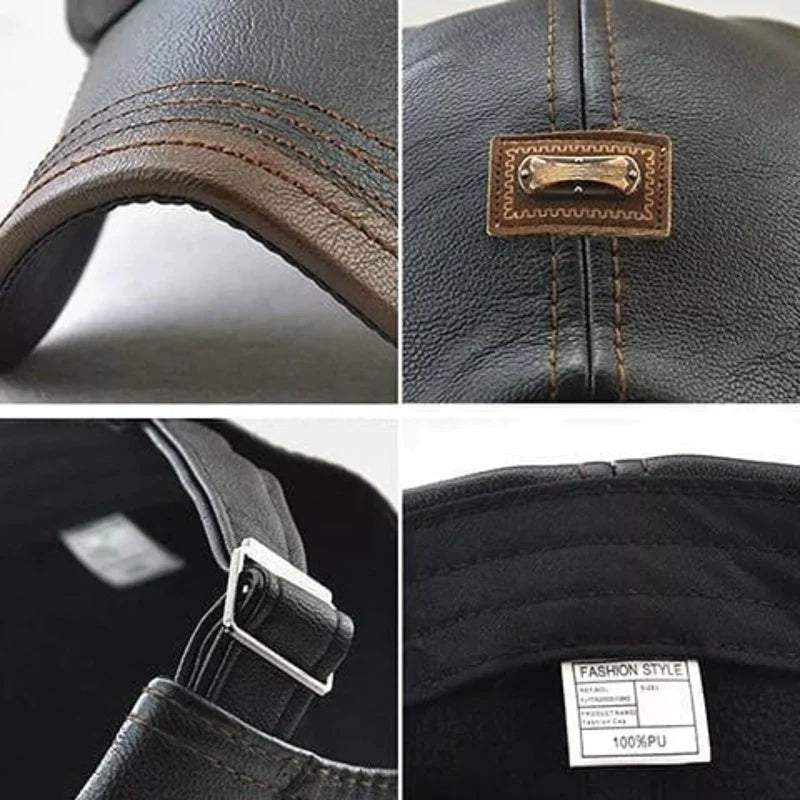 FlatCap™ | Retro Herren Ledermütze (1+1 FREE)