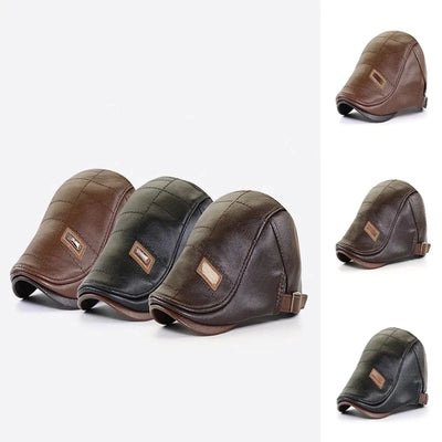 FlatCap™ | Retro Herren Ledermütze (1+1 FREE)