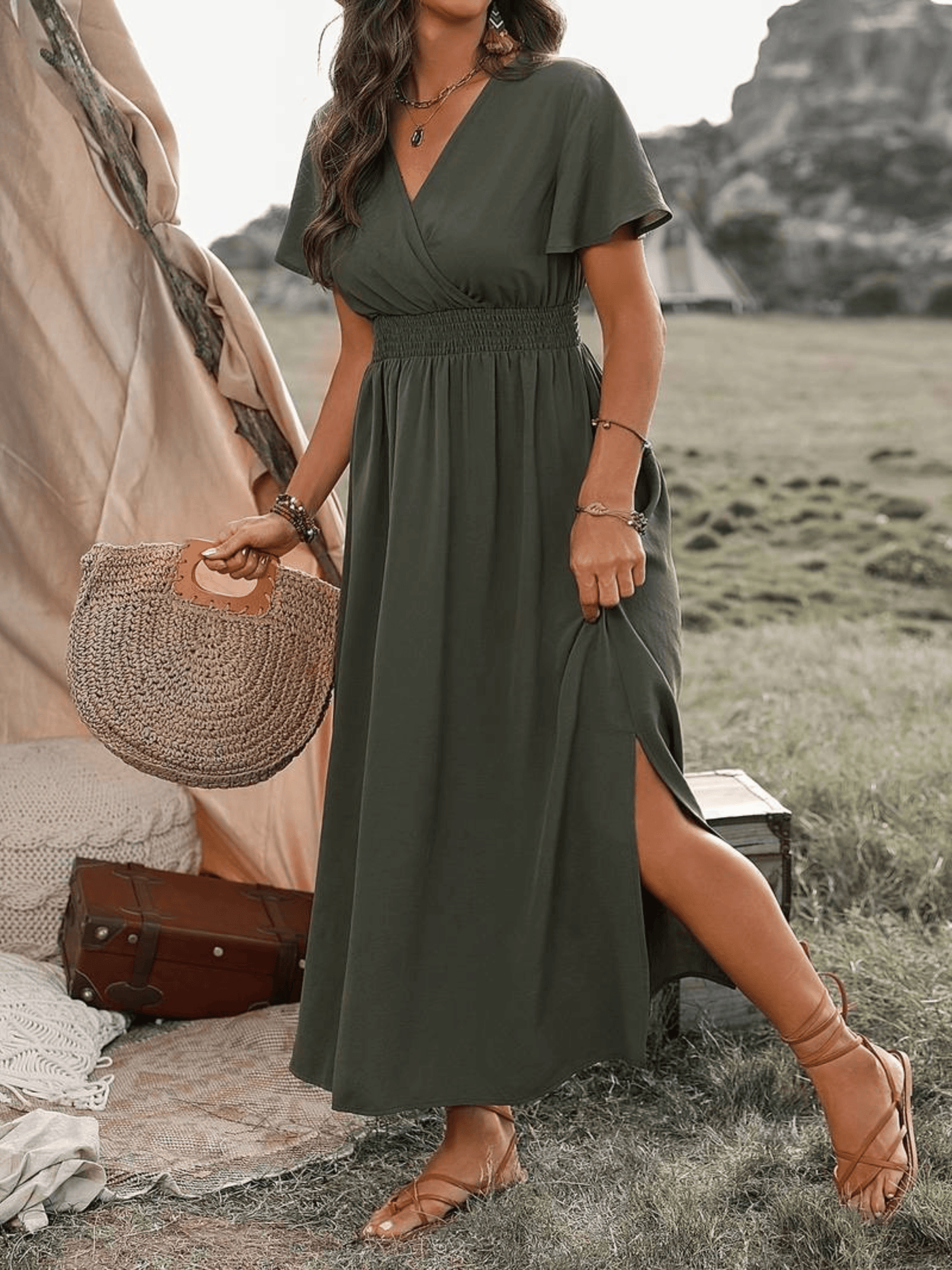 Franziska | Elegantes langes Kleid