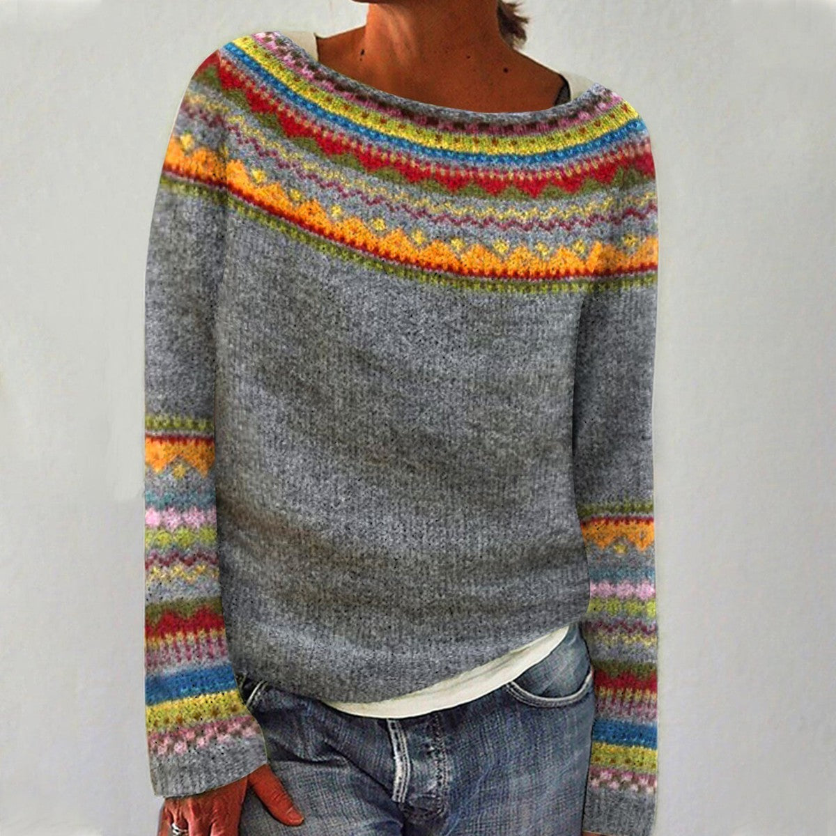 Elke | Retro-Strickpullover