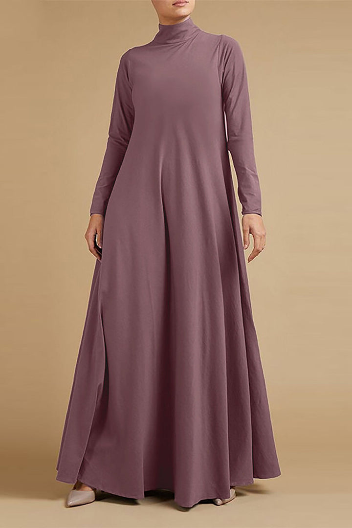 Munia | Damen Rollkragen Langarm Kleid