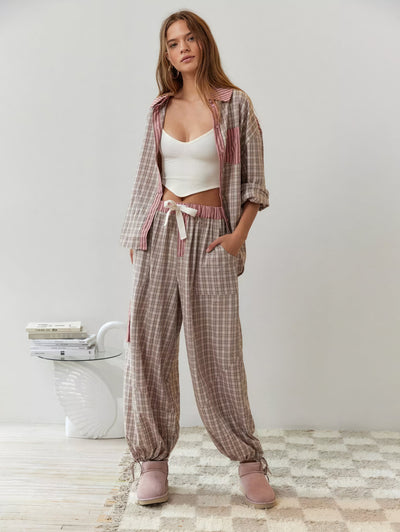 Johanna | Kuscheliges & lockeres Pyjama-Set