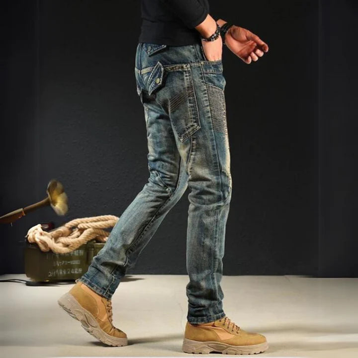 JOHAN | KLASSISCH GEFLICKTE DENIM-JEANS