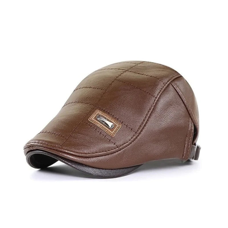 FlatCap™ | Retro Herren Ledermütze (1+1 FREE)