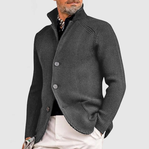 Gael | Elegante Strickjacke mit Aufschlägen für Herren