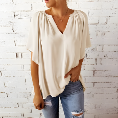 Layla | Elegantes Bluse mit V-Ausschnitt