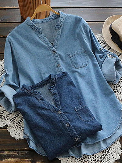 SELAH | DENIM-BLOUSE