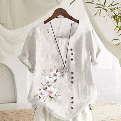 Leela | Bequemes Leinenhemd aus Baumwolle