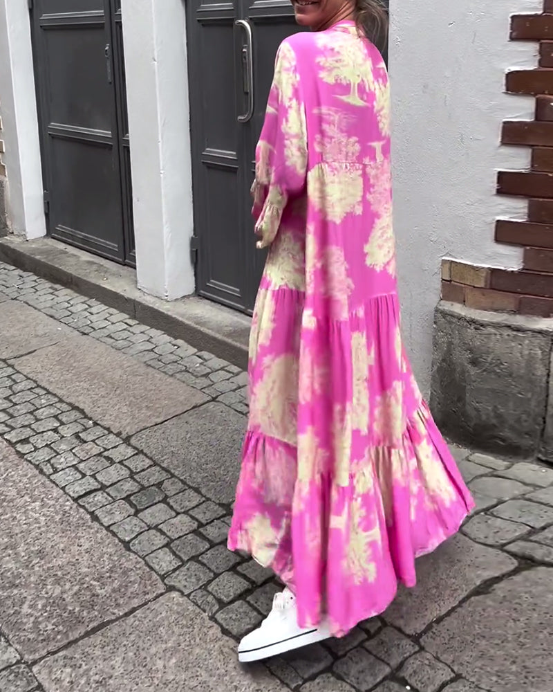 Odelia | Langes wirbelndes Kleid