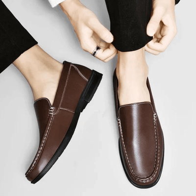 Lorenzo Italienische Leder-Slipper