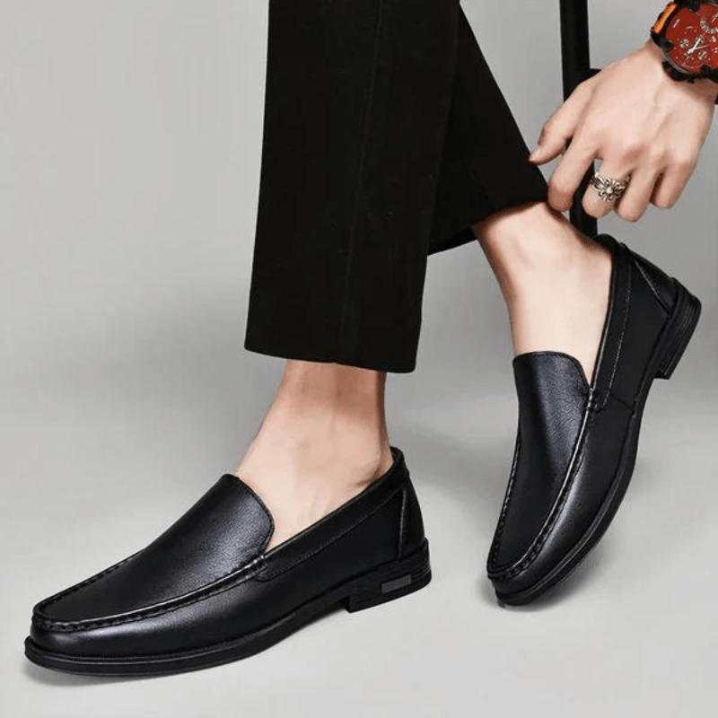 Lorenzo Italienische Leder-Slipper