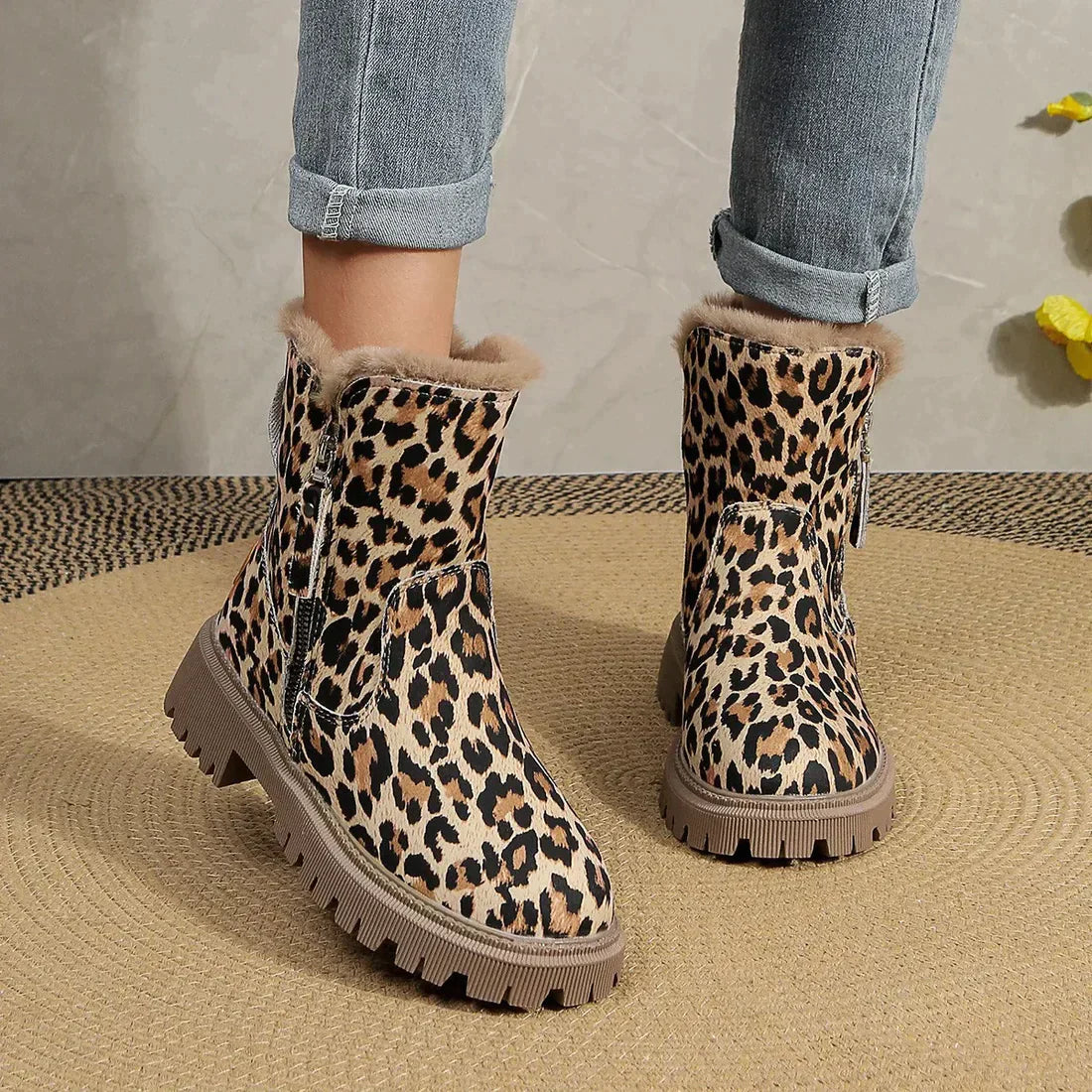 Emily | Stylische Leoparden Stiefel