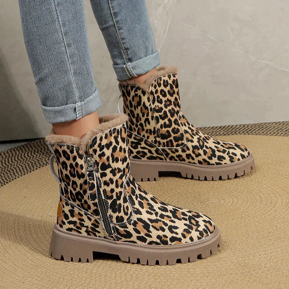 Emily | Stylische Leoparden Stiefel