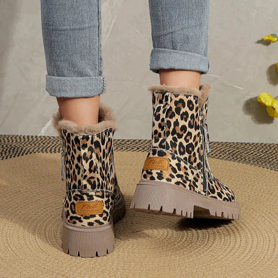 Emily | Stylische Leoparden Stiefel