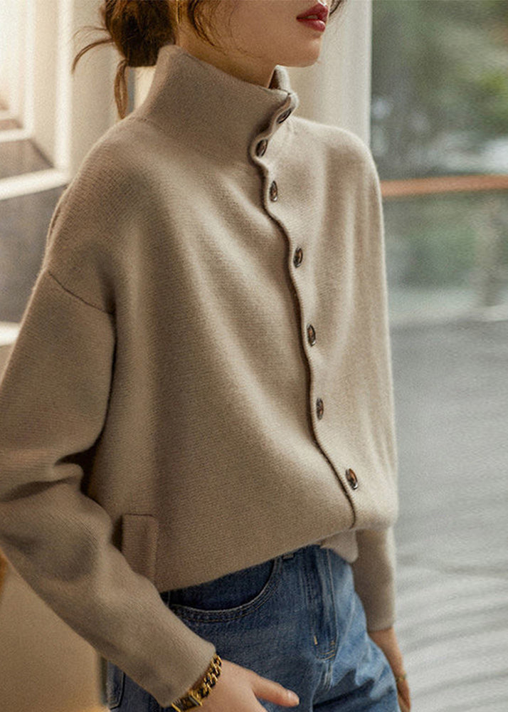 Abelia | Camel Rollkragenpullover