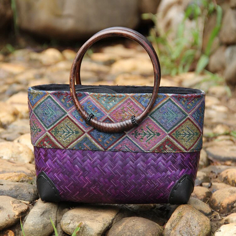 BOHEMIAN COUTURE HANDGEWEBTE TASCHE