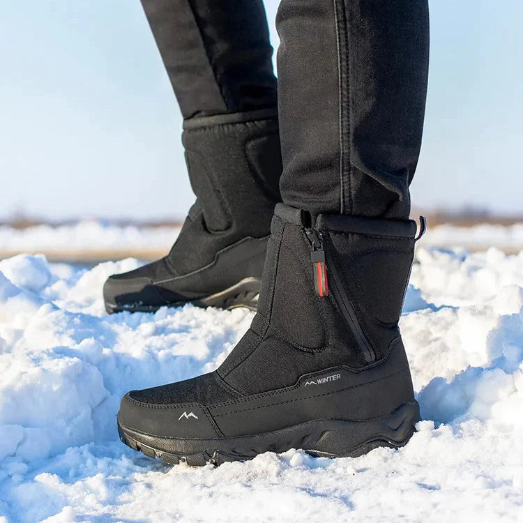 Frostine | Warme Plüsch Winterstiefel