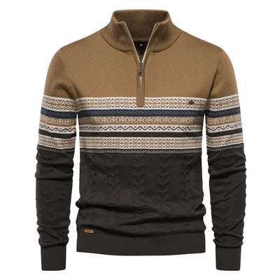 Rudy | Hochwertiger Pullover mit Retro-Muster.