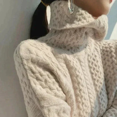 Angelina | Hochgeschlossener Strickpullover