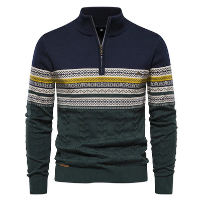 Rudy | Hochwertiger Pullover mit Retro-Muster.