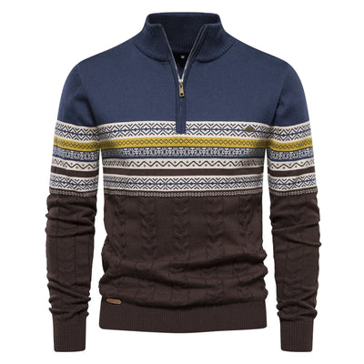 Rudy | Hochwertiger Pullover mit Retro-Muster.