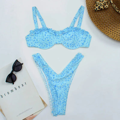 Tiffany | Süßer Bikini mit Rüschen-Details