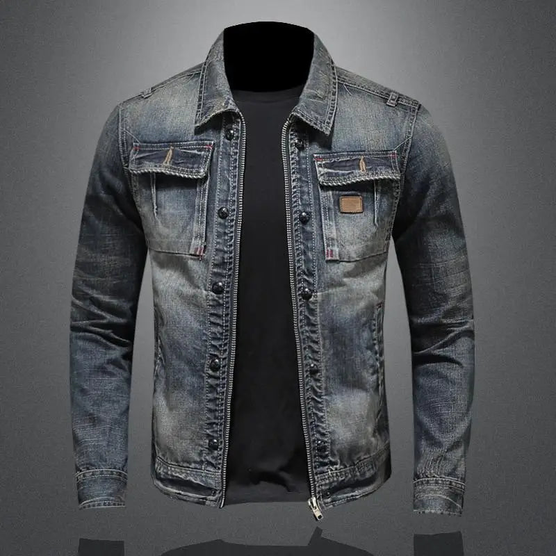 Alonzo | Jeansjacke im Vintage-Stil