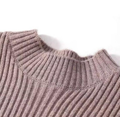 Mittellanger Rollkragenpullover für Damen