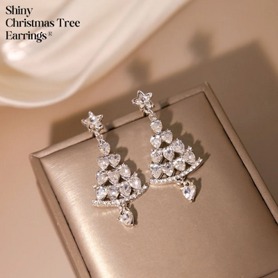 LIVSY | Shiny Christmas Tree Earrings | 1+1 FREI