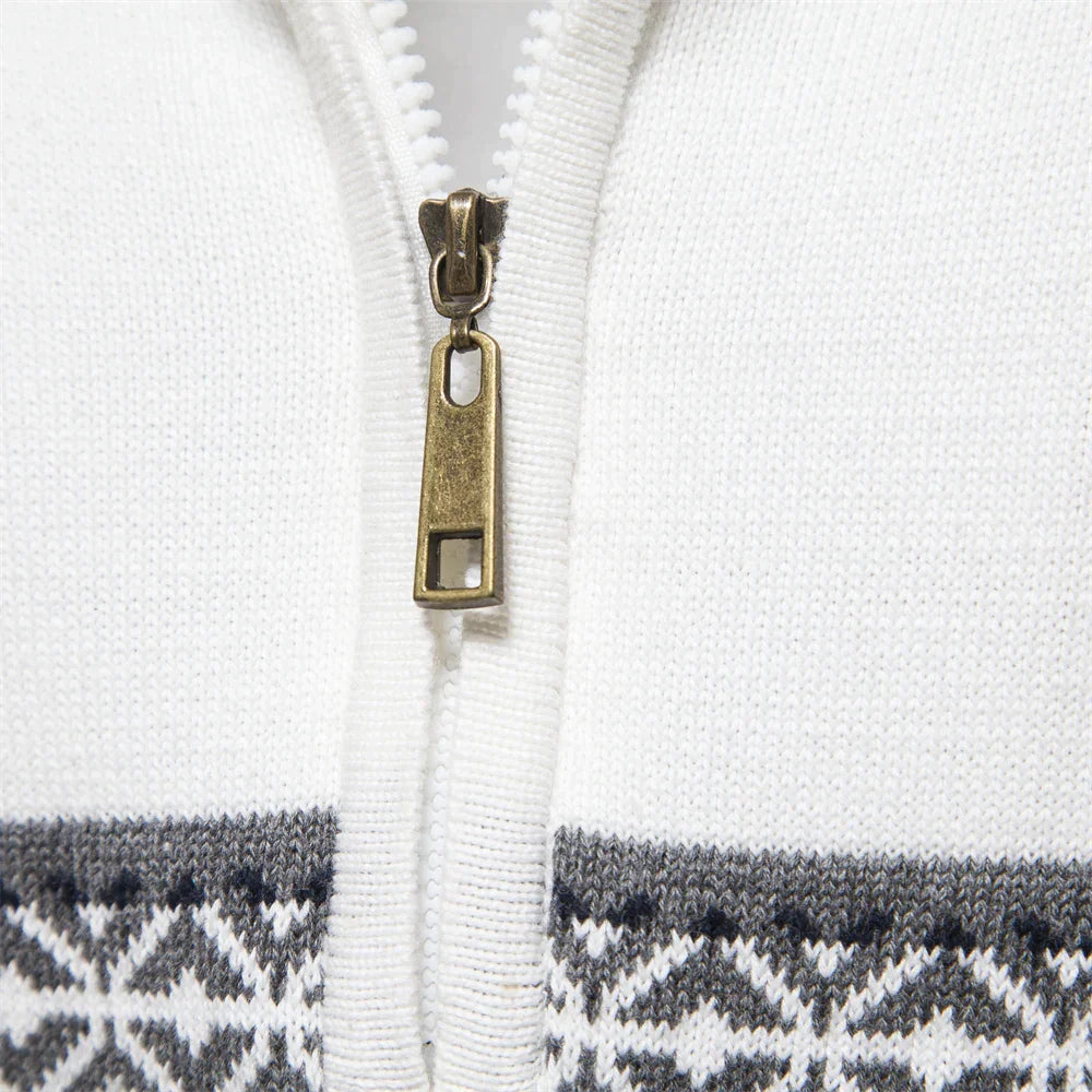 Rudy | Hochwertiger Pullover mit Retro-Muster.