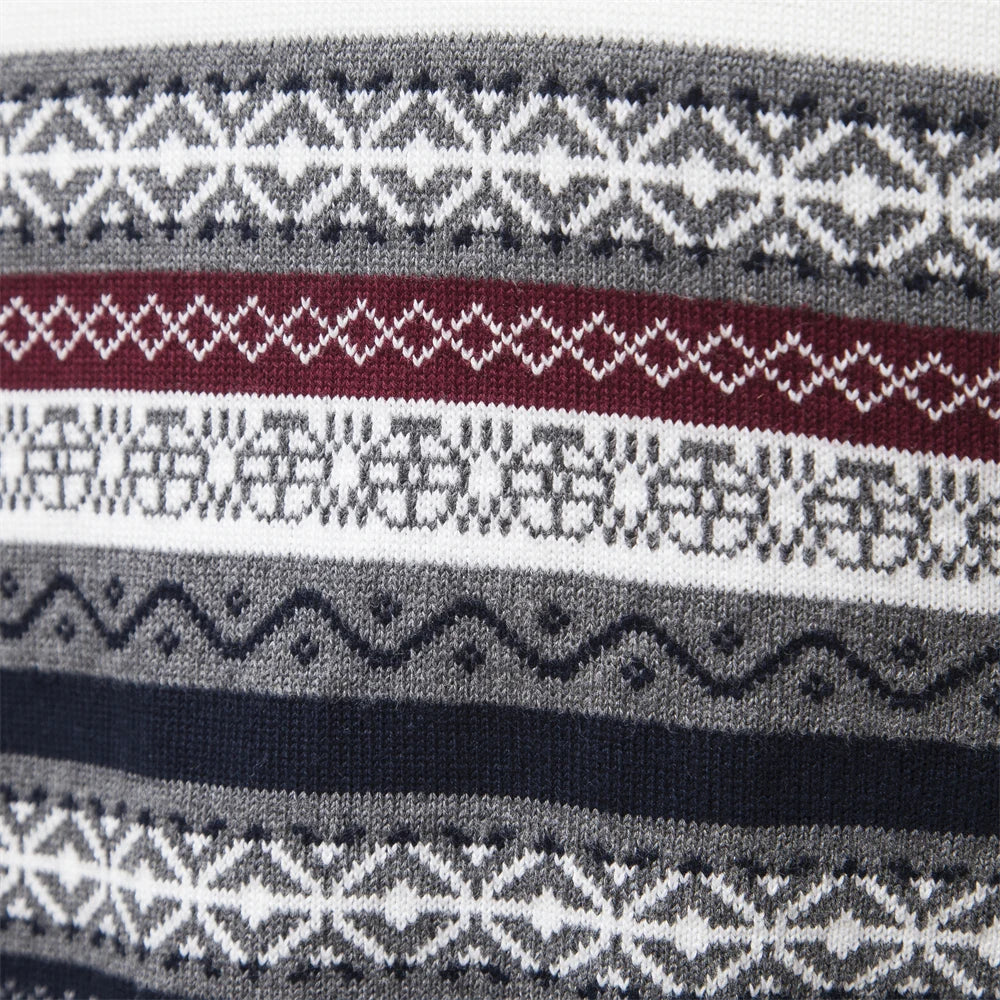 Rudy | Hochwertiger Pullover mit Retro-Muster.