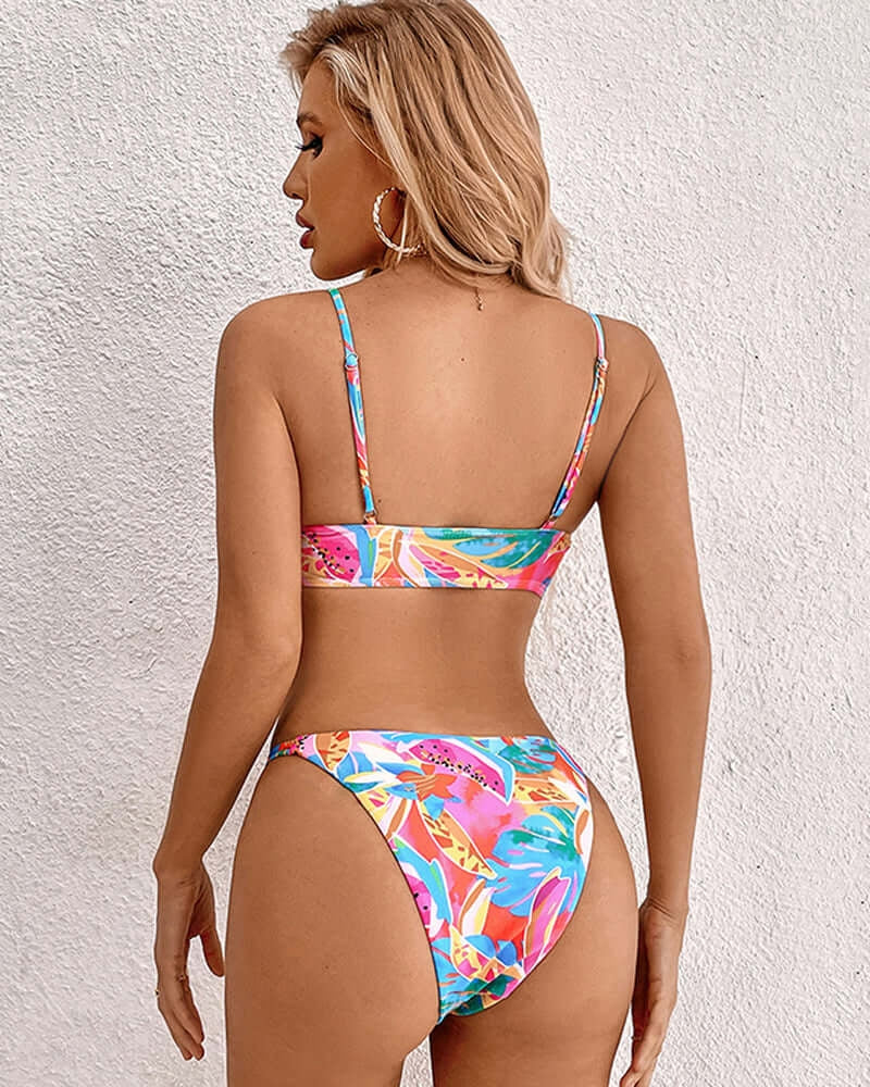 Hilde | Tropisches Blumenmuster-Bikini