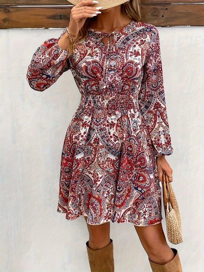 Paisley | Kleid mit V-Ausschnitt