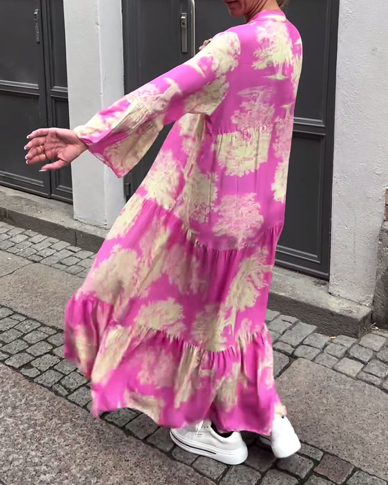 Odelia | Langes wirbelndes Kleid