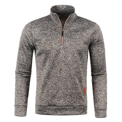 CESAR | Herren Pullover mit viertel Reißverschluss