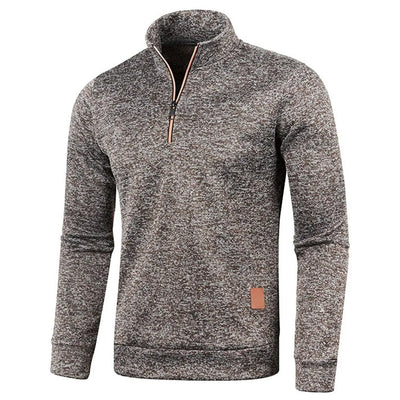 CESAR | Herren Pullover mit viertel Reißverschluss