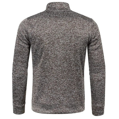 CESAR | Herren Pullover mit viertel Reißverschluss