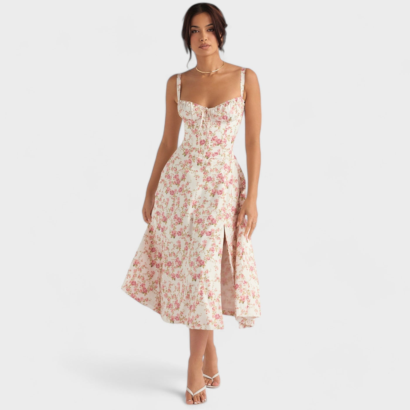 Eberta | Floral Milk Kleid