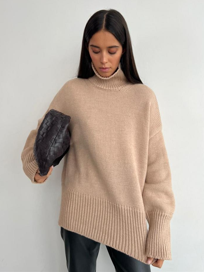 Nora | Minimalistischer Basic Rollkragenpullover