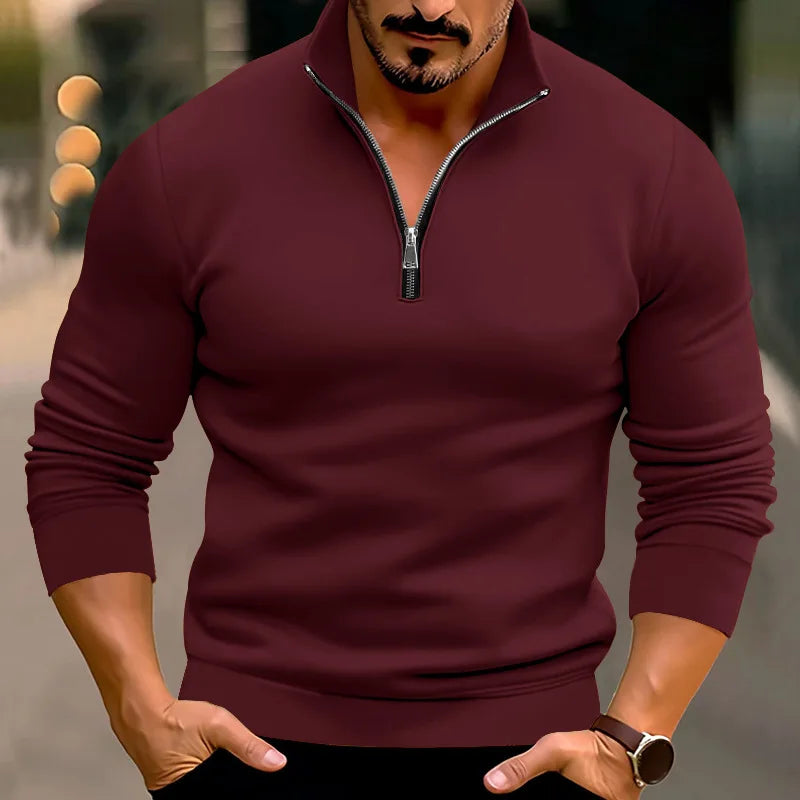 Levi | Lässiger Pullover mit Reißverschluss