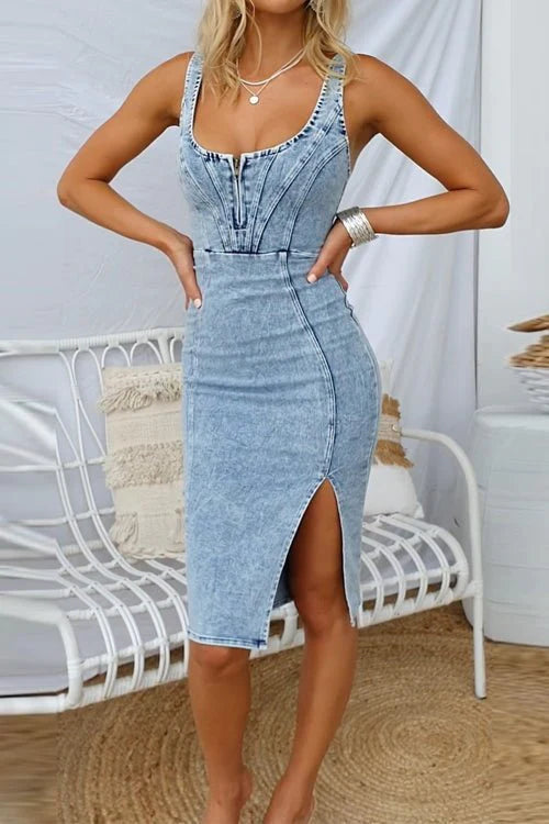 Aliza | Denim Kleid für Damen