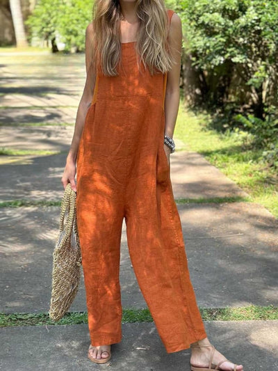 Livia | Damen Jumpsuit mit weitem Bein