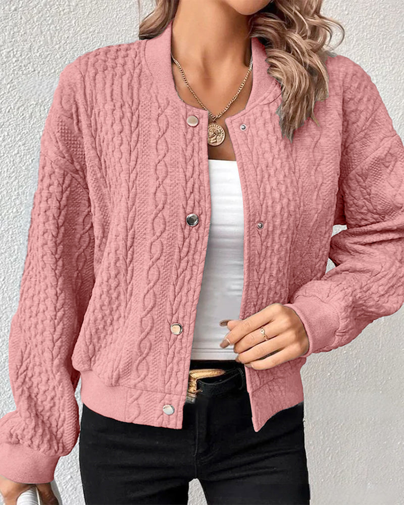 Inger | Damen Strickjacke mit Knöpfen