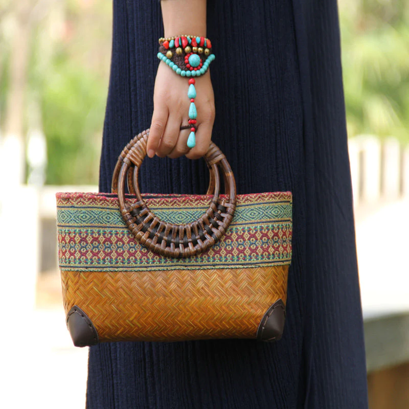 BOHEMIAN COUTURE HANDGEWEBTE TASCHE