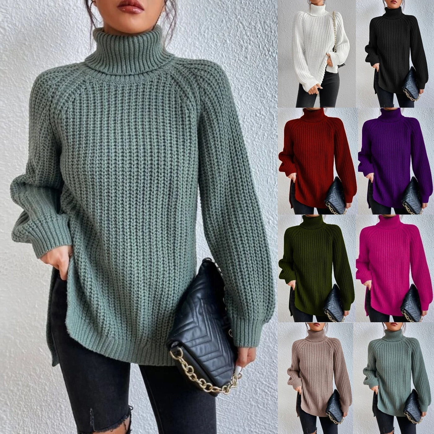 Selmah | Rollkragenpullover aus Baumwolle