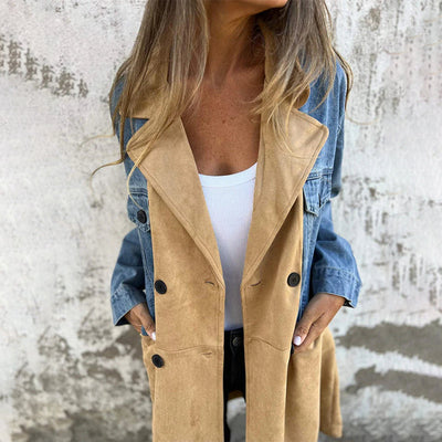 Franka | Eleganter Denim-Trenchcoat