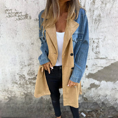 Franka | Eleganter Denim-Trenchcoat