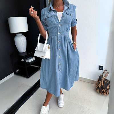 Alissa | Trendy Denim Kleid für Frauen